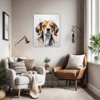 Beagle Abstract Art Office Demo