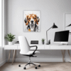 Beagle Abstract Art Office Demo