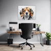 Beagle Abstract Art Office Demo