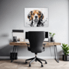 Beagle Abstract Art Office Demo