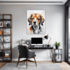 Beagle Abstract Art Office Demo