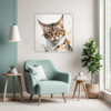 Bengal Cat Gaze Living Room Demo