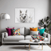 Berger Blanc Sketch Living Room Demo