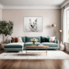 Berger Blanc Sketch Living Room Demo