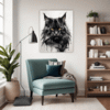 Black Maine Coon Living Room Demo