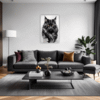 Black Maine Coon Living Room Demo
