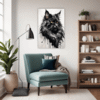 Black Maine Coon Living Room Demo