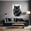 Black Maine Coon Living Room Demo