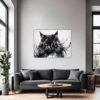 Black Maine Coon Living Room Demo