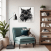Black Maine Coon Living Room Demo