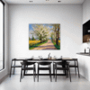 Blossom-lined Country Road Dining Room Demo