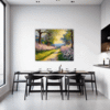 Blossom-lined Country Road Dining Room Demo