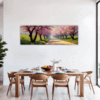 Blossom-lined Country Road Dining Room Demo