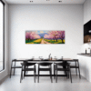 Blossom-lined Country Road Dining Room Demo