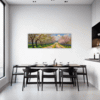 Blossom-lined Country Road Dining Room Demo