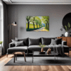 Blossom-lined Country Road Living Room Demo