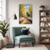 Blossom-lined Country Road Living Room Demo