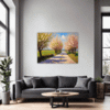 Blossom-lined Country Road Living Room Demo