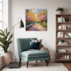 Blossom-lined Country Road Living Room Demo
