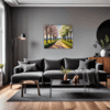Blossom-lined Country Road Living Room Demo