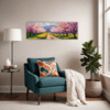 Blossom-lined Country Road Living Room Demo