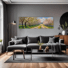 Blossom-lined Country Road Living Room Demo