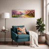 Blossom-lined Country Road Living Room Demo
