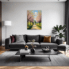 Blossom-lined Country Road Living Room Demo