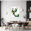 Botanical Symphony Abstract Dining Room Demo