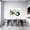 Botanical Symphony Abstract Dining Room Demo