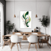 Botanical Symphony Abstract Dining Room Demo