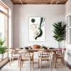 Botanical Symphony Abstract Dining Room Demo