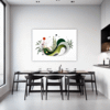 Botanical Symphony Abstract Dining Room Demo