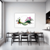 Botanical Symphony Abstract Dining Room Demo
