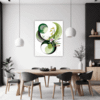 Botanical Symphony Abstract Dining Room Demo