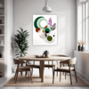Botanical Symphony Abstract Dining Room Demo