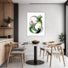 Botanical Symphony Abstract Dining Room Demo