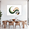 Botanical Symphony Abstract Dining Room Demo