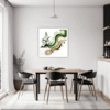 Botanical Symphony Abstract Dining Room Demo