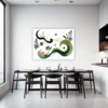 Botanical Symphony Abstract Dining Room Demo