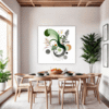 Botanical Symphony Abstract Dining Room Demo