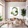 Botanical Symphony Abstract Dining Room Demo