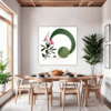 Botanical Symphony Abstract Dining Room Demo