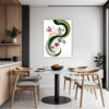 Botanical Symphony Abstract Dining Room Demo