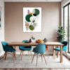Botanical Symphony Abstract Dining Room Demo