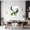 Botanical Symphony Abstract Dining Room Demo