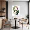 Botanical Symphony Abstract Dining Room Demo