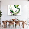Botanical Symphony Abstract Dining Room Demo