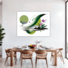 Botanical Symphony Abstract Dining Room Demo