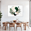 Botanical Symphony Abstract Dining Room Demo